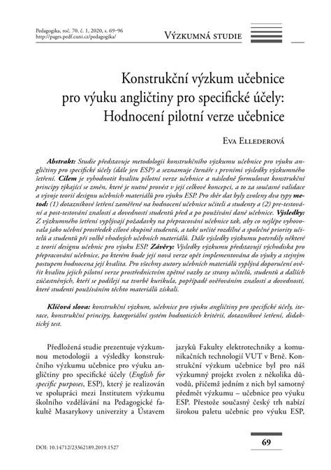 Ukázka učebních materiálů pro výuku angličtiny