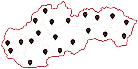 Mapa s vyznačenými univerzitami zapojenými do projektu