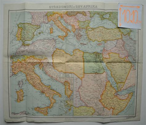 Mapa jižního a východního Středomoří