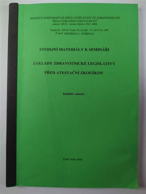 Knihy a studijní materiály