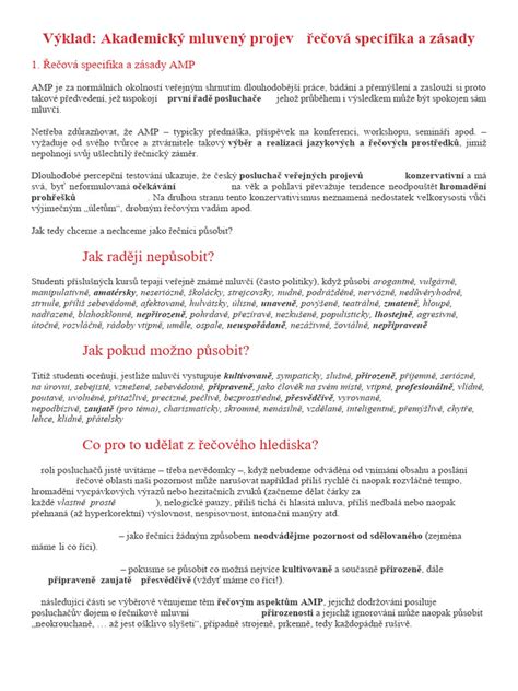 Struktura abstraktu akademické práce