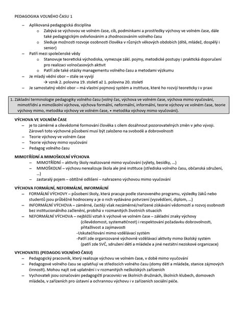 Schéma identifikace rizik v pedagogice volného času