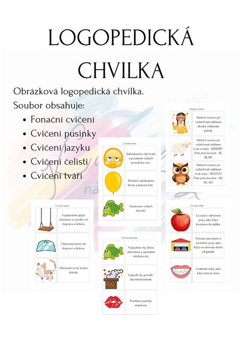 Logopedická cvičení