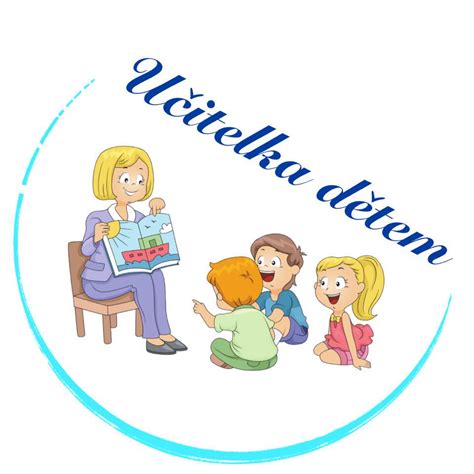 učitelka vysvětlující plakát dětem