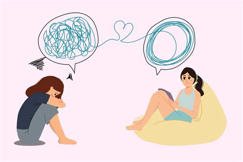 Ilustrace zobrazující psychické problémy dospívajících