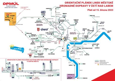 Mapa Ústí nad Labem s vyznačenými adresami škol