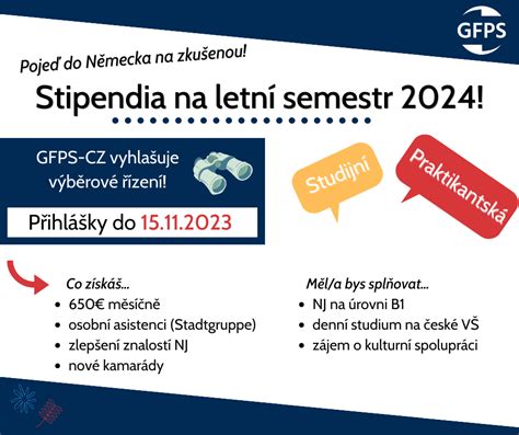 Informativní grafika o typech stipendií