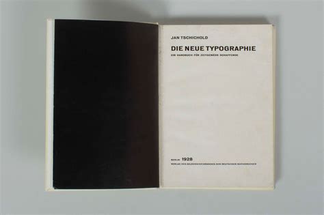 obálka knihy Die Neue Typographie od Jana Tschicholda