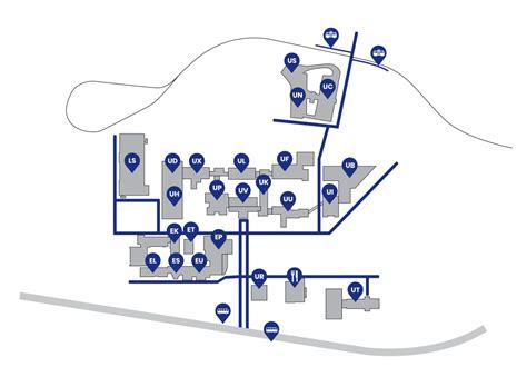 Mapa kampusu ZČU v Plzni