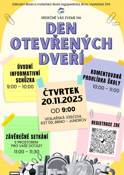 Plakát dne otevřených dveří