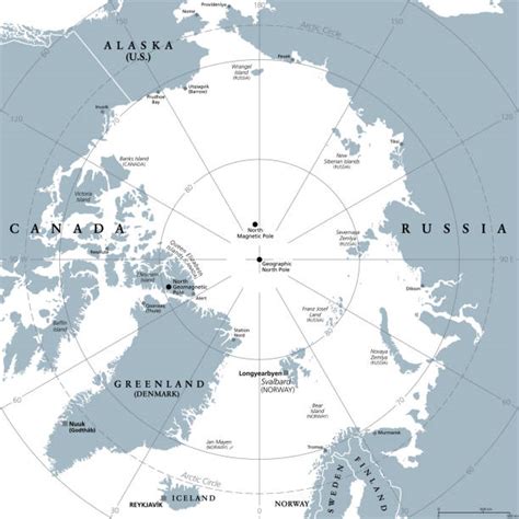 Mapa severního pólu