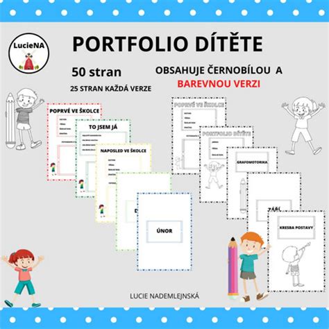 Příklad dětského portfolia