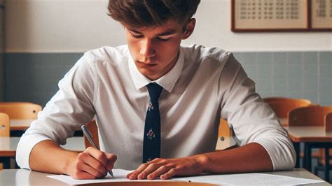 Student píšící u zkoušky