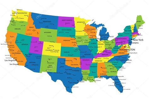 Mapa multikulturních oblastí v USA