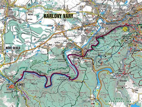 mapa Karlových Varů
