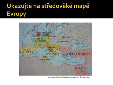 Mapa raně středověké Evropy