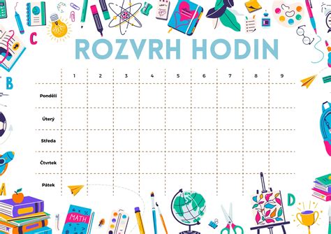 Rozvrh hodin PF UJEP