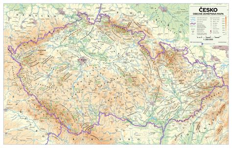 Mapa České republiky s vyznačenými pobočkami Českého červeného kříže