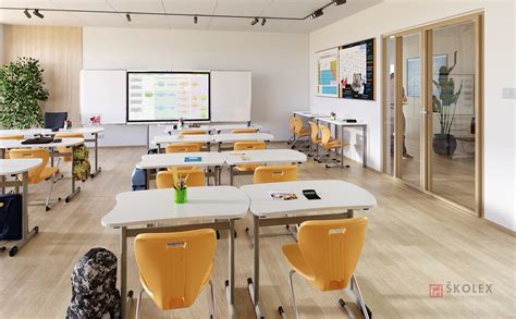 Výuková třída s moderní IT technikou