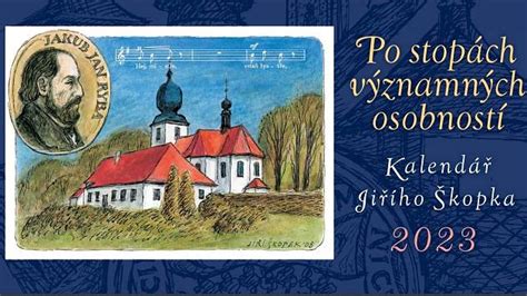Ukázka charitativního kalendáře s díly Jiřího Kryštofa