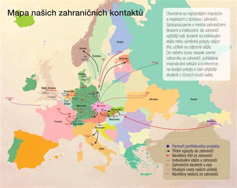 Mapa mezinárodní spolupráce ZČU