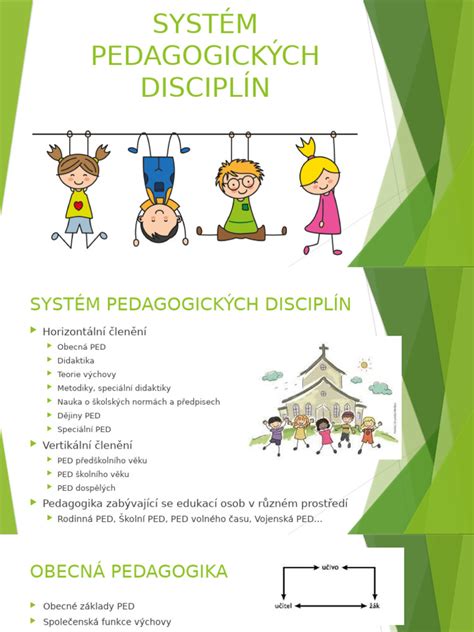 Schéma propojení uměleckých a pedagogických disciplín