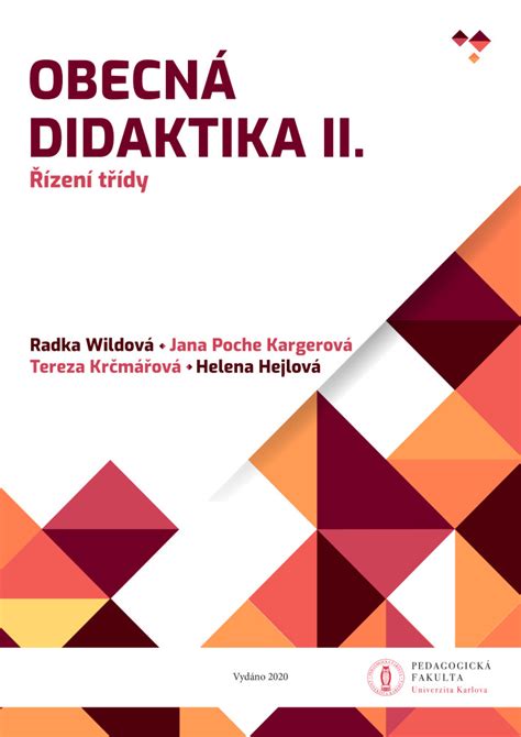 Ukázka titulní strany publikace Didaktika a učitelská etika v praxi
