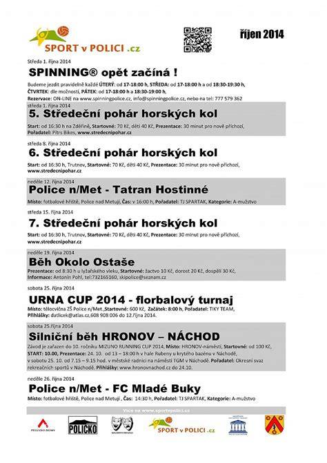 Přehled sportovních specializací