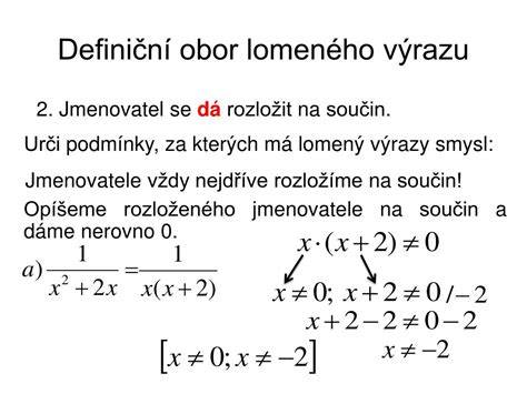 Ilustrace lomeného výrazu