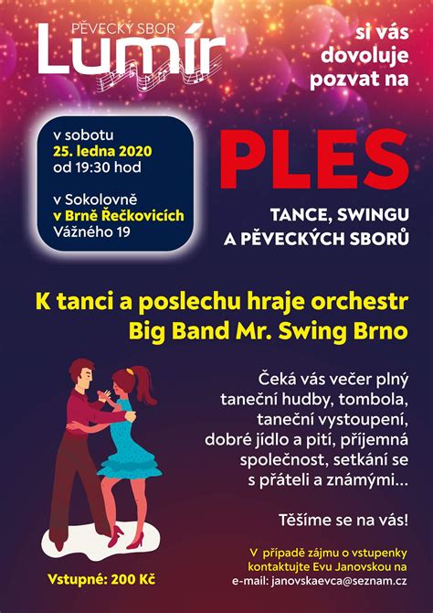 Plakát k školnímu plesu