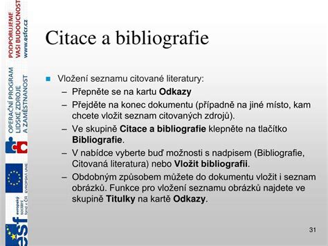 Citace a bibliografie