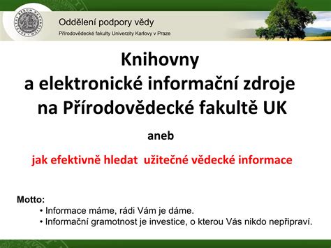 Schéma přijímacího řízení na Přírodovědecké fakultě UK