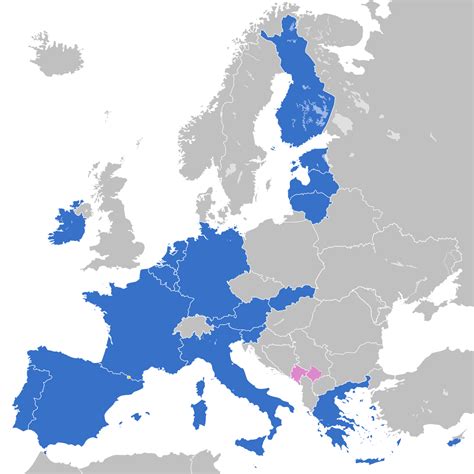 Mapa eurozóny