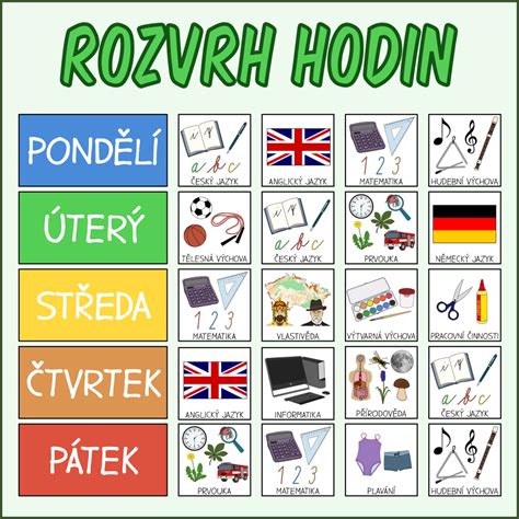 Rozvrh hodin a zápis předmětů na vysoké škole