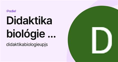 didaktika biologie