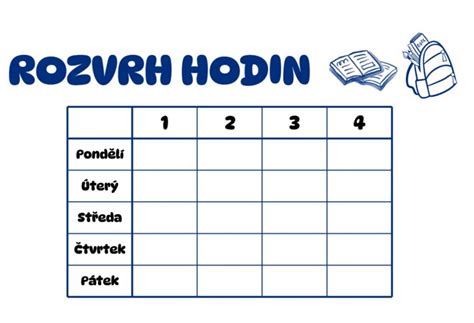 Rozvrh hodin na univerzitě