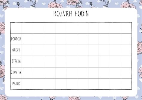 Rozvrh hodin