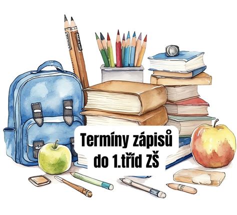 Ilustrace kalendáře s vyznačenými termíny zápisů do MŠ a ZŠ
