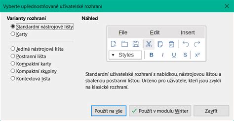 Ilustrace uživatelského rozhraní pro správu zápisů studentů