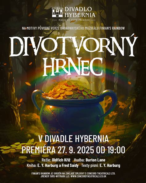 Plakát k muzikálu Divotvorný hrnec
