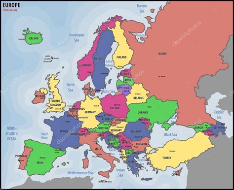 Mapa Evropy s vyznačenou Bratislavou