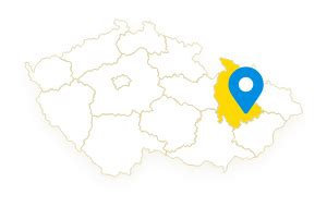 Mapa Hlučína s vyznačenou polohou mateřské školy