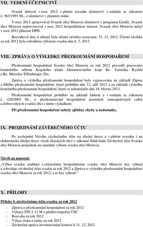 Výkaz o úplném výsledku hospodaření
