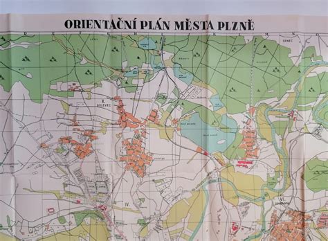 Mapa Plzně s vyznačením polohy Waldorfské školy Dobromysl