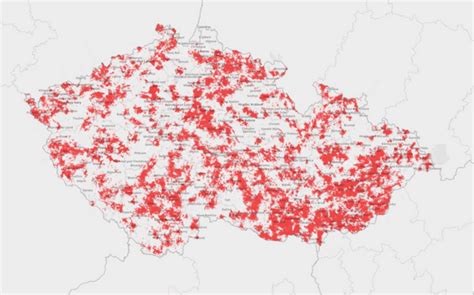 Mapa pokrytí sítě eduroam