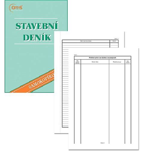 Stavební deník jako nástroj kontroly