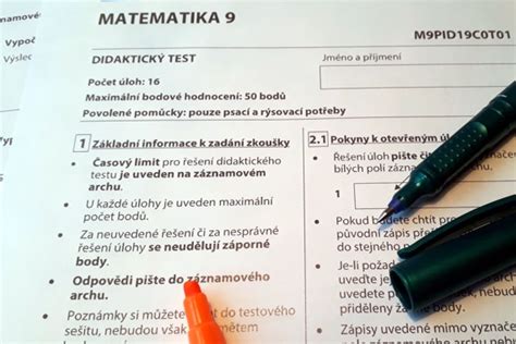 Ilustrace k jednotné přijímací zkoušce