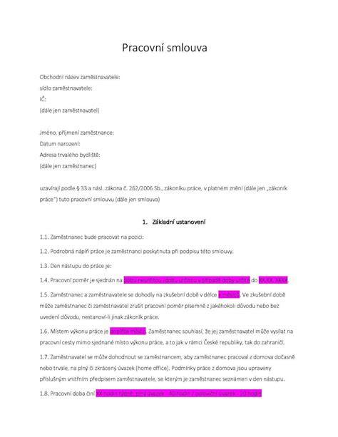 Porovnání jmenování a pracovní smlouvy