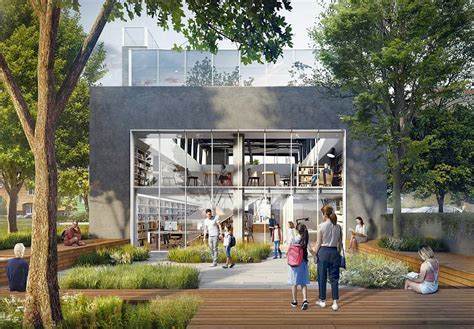 Vizualizace budoucí podoby Areálové knihovny FSI