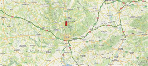 Mapa obce Šebrov-Kateřina